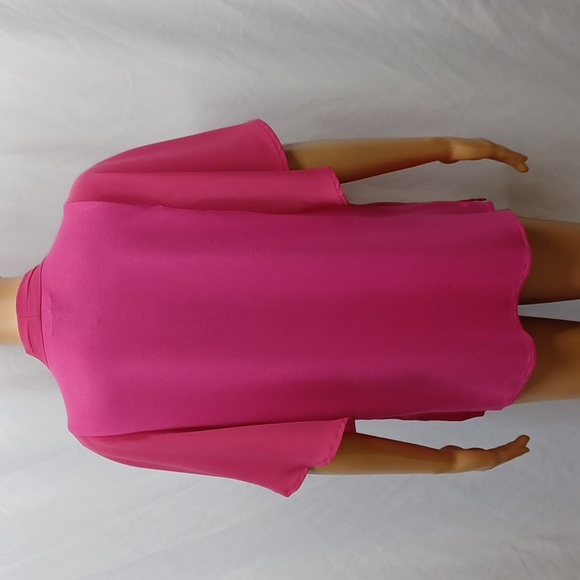 Alfani Women's Mixed-Media Flutter-Sleeve Top, Berry Haze - Picture 7 of 10